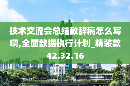 技术交流会总结致辞稿怎么写啊,全面数据执行计划_精装款42.32.16