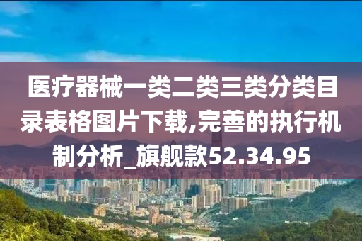 医疗器械一类二类三类分类目录表格图片下载,完善的执行机制分析_旗舰款52.34.95