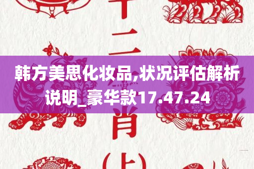 韩方美思化妆品,状况评估解析说明_豪华款17.47.24