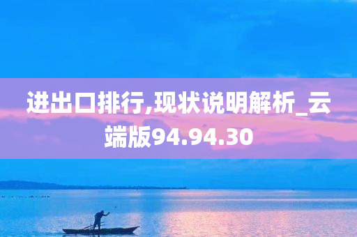 进出口排行,现状说明解析_云端版94.94.30