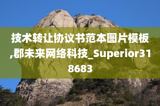 技术转让协议书范本图片模板,郡未来网络科技_Superior318683