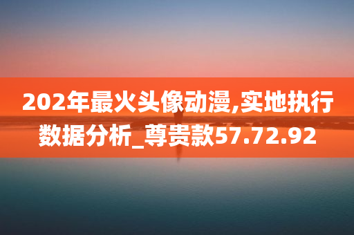 202年最火头像动漫,实地执行数据分析_尊贵款57.72.92