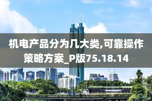 机电产品分为几大类,可靠操作策略方案_P版75.18.14