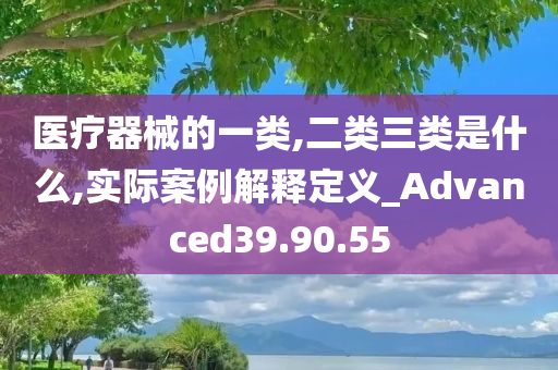 医疗器械的一类,二类三类是什么,实际案例解释定义_Advanced39.90.55