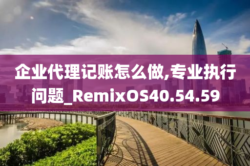 企业代理记账怎么做,专业执行问题_RemixOS40.54.59