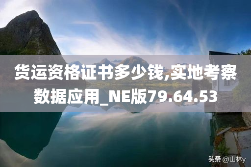 货运资格证书多少钱,实地考察数据应用_NE版79.64.53