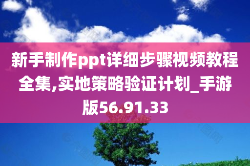 新手制作ppt详细步骤视频教程全集,实地策略验证计划_手游版56.91.33