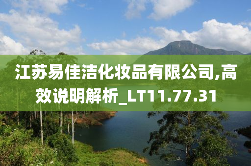 江苏易佳洁化妆品有限公司,高效说明解析_LT11.77.31