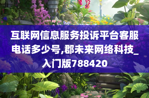 互联网信息服务投诉平台客服电话多少号,郡未来网络科技_入门版788420