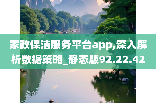 家政保洁服务平台app,深入解析数据策略_静态版92.22.42