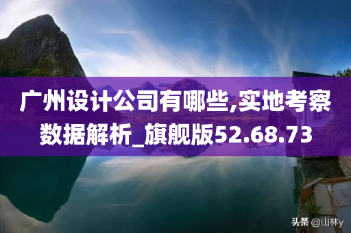 广州设计公司有哪些,实地考察数据解析_旗舰版52.68.73