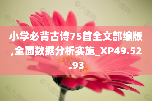 小学必背古诗75首全文部编版,全面数据分析实施_XP49.52.93