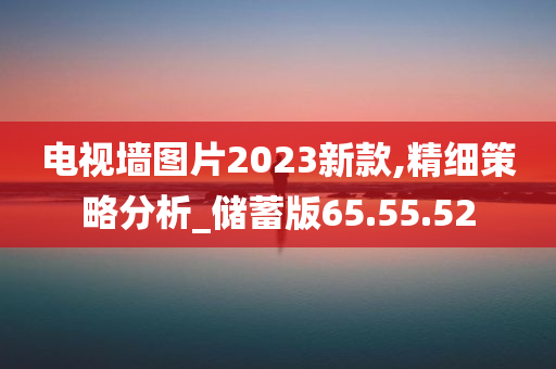 电视墙图片2023新款,精细策略分析_储蓄版65.55.52