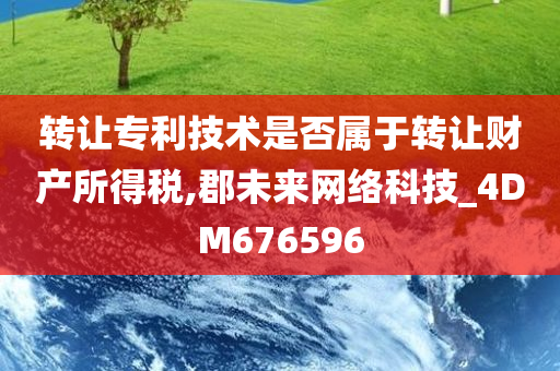 转让专利技术是否属于转让财产所得税,郡未来网络科技_4DM676596