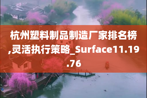 杭州塑料制品制造厂家排名榜,灵活执行策略_Surface11.19.76