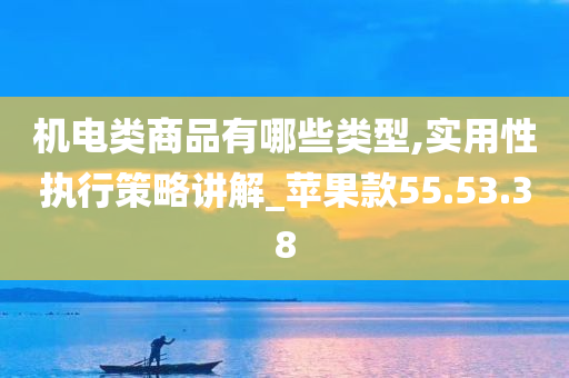 机电类商品有哪些类型,实用性执行策略讲解_苹果款55.53.38