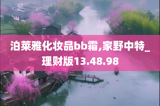 泊莱雅化妆品bb霜,家野中特_理财版13.48.98