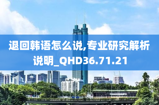 退回韩语怎么说,专业研究解析说明_QHD36.71.21