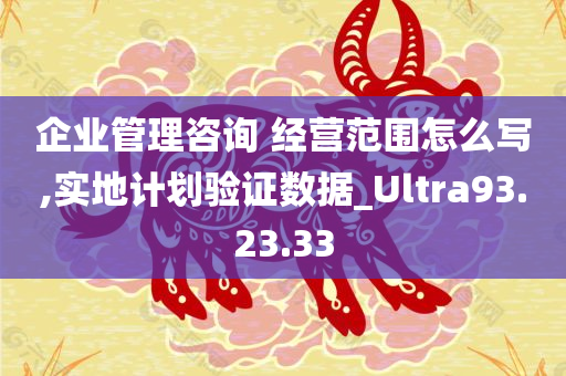 企业管理咨询 经营范围怎么写,实地计划验证数据_Ultra93.23.33