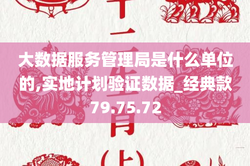 大数据服务管理局是什么单位的,实地计划验证数据_经典款79.75.72