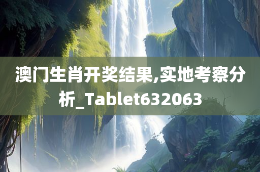 澳门生肖开奖结果,实地考察分析_Tablet632063