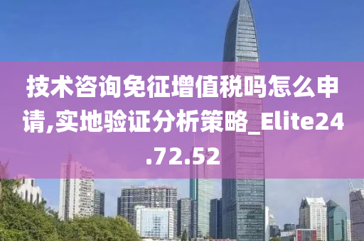 技术咨询免征增值税吗怎么申请,实地验证分析策略_Elite24.72.52