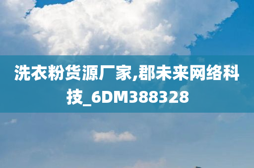 洗衣粉货源厂家,郡未来网络科技_6DM388328