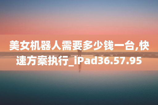 美女机器人需要多少钱一台,快速方案执行_iPad36.57.95