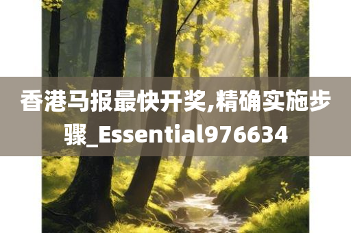 香港马报最快开奖,精确实施步骤_Essential976634