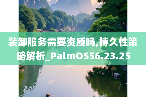 装卸服务需要资质吗,持久性策略解析_PalmOS56.23.25