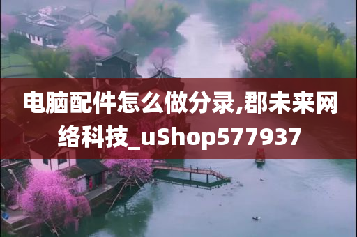 电脑配件怎么做分录,郡未来网络科技_uShop577937