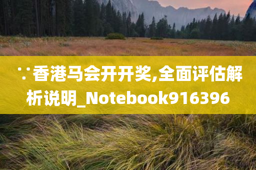 ∵香港马会开开奖,全面评估解析说明_Notebook916396