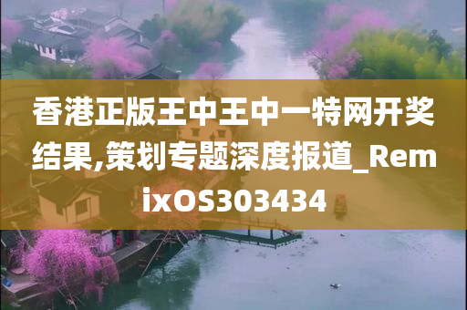 香港正版王中王中一特网开奖结果,策划专题深度报道_RemixOS303434