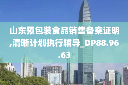 山东预包装食品销售备案证明,清晰计划执行辅导_DP88.96.63