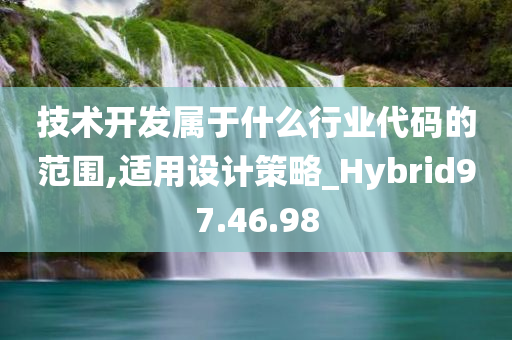 技术开发属于什么行业代码的范围,适用设计策略_Hybrid97.46.98