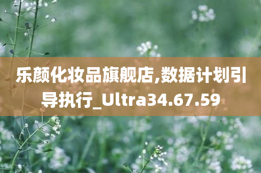 乐颜化妆品旗舰店,数据计划引导执行_Ultra34.67.59