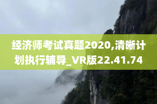 经济师考试真题2020,清晰计划执行辅导_VR版22.41.74