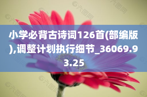 小学必背古诗词126首(部编版),调整计划执行细节_36069.93.25