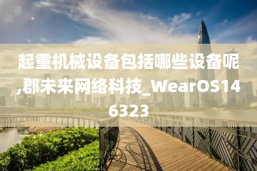 起重机械设备包括哪些设备呢,郡未来网络科技_WearOS146323