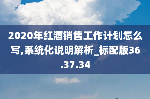 2020年红酒销售工作计划怎么写,系统化说明解析_标配版36.37.34