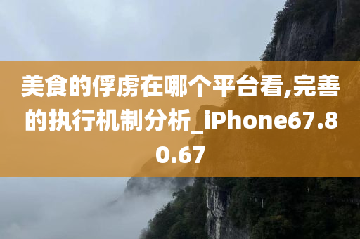 美食的俘虏在哪个平台看,完善的执行机制分析_iPhone67.80.67