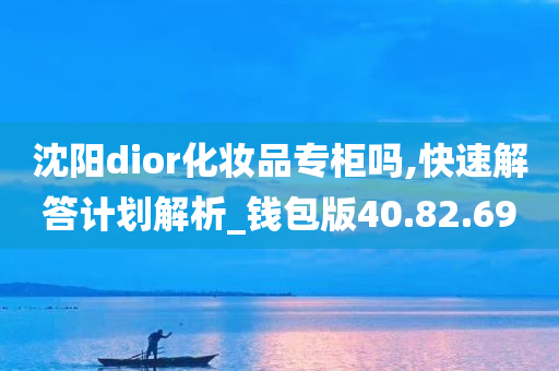 沈阳dior化妆品专柜吗,快速解答计划解析_钱包版40.82.69