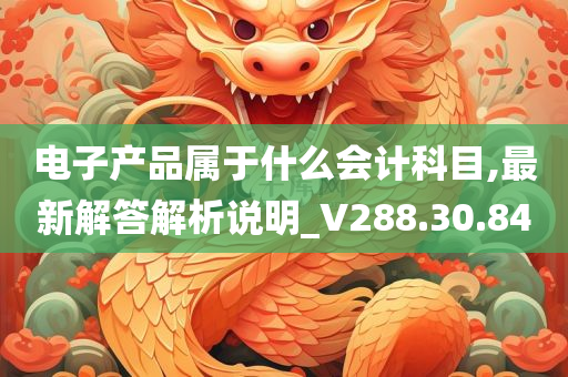 电子产品属于什么会计科目,最新解答解析说明_V288.30.84