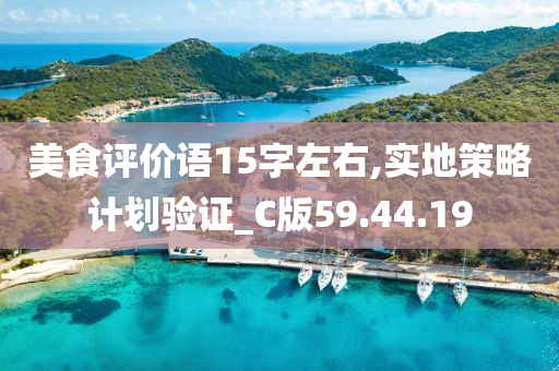 美食评价语15字左右,实地策略计划验证_C版59.44.19