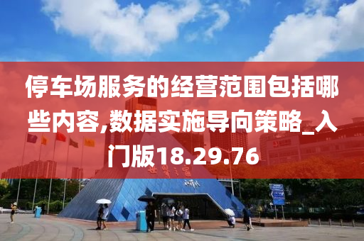 停车场服务的经营范围包括哪些内容,数据实施导向策略_入门版18.29.76