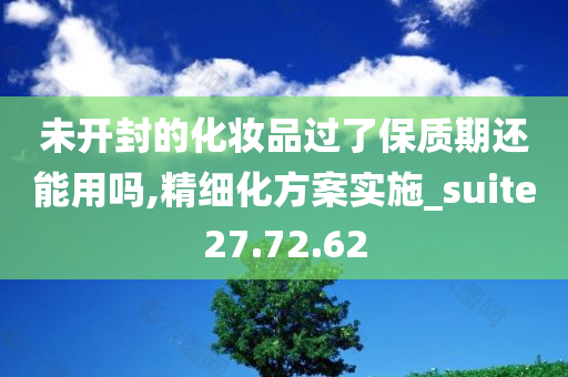 未开封的化妆品过了保质期还能用吗,精细化方案实施_suite27.72.62