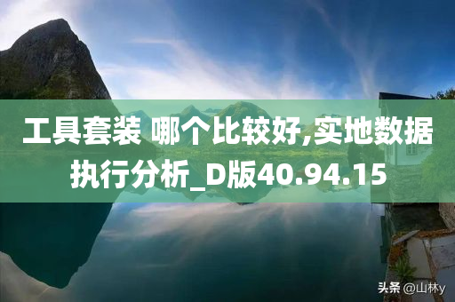 工具套装 哪个比较好,实地数据执行分析_D版40.94.15