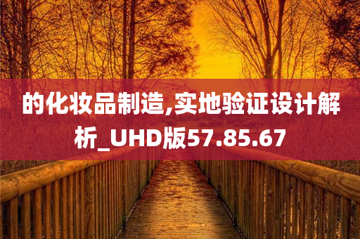 的化妆品制造,实地验证设计解析_UHD版57.85.67