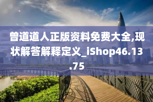 曾道道人正版资料免费大全,现状解答解释定义_iShop46.13.75