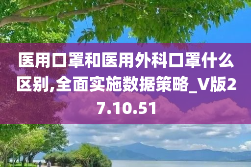 医用口罩和医用外科口罩什么区别,全面实施数据策略_V版27.10.51